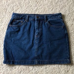 Denim mini skirt